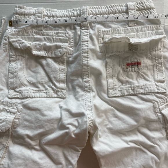 True Religion Men’s Anthony White Cargo Pants - Size 29 - Picture 7 of 9
